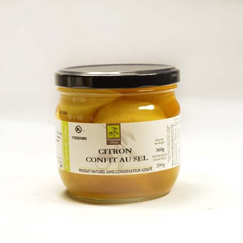 Citron confit au sel 200 grs