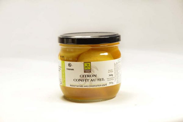 Citron confit au sel 200 grs