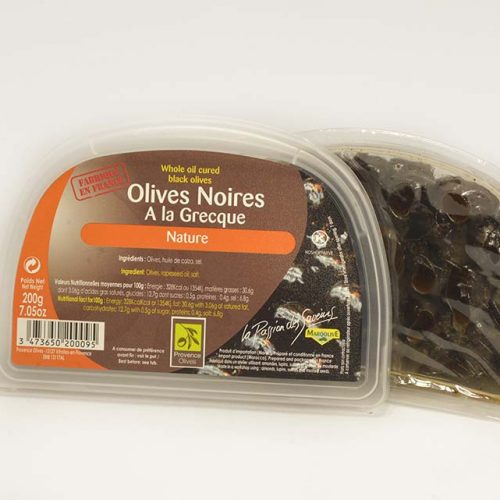 Olives Noires à la Grecque Nature