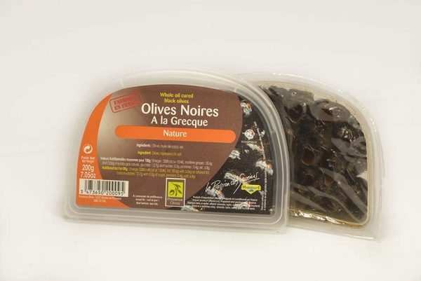 Olives Noires à la Grecque Nature