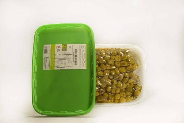 Olives Vertes Cassées au Pistou