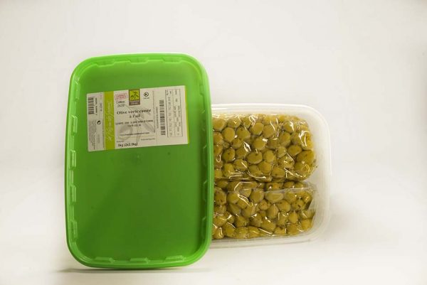 Olives Vertes Cassées à l'Ail