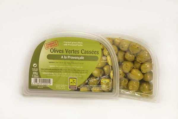 Olives Vertes Cassées à la Provençale