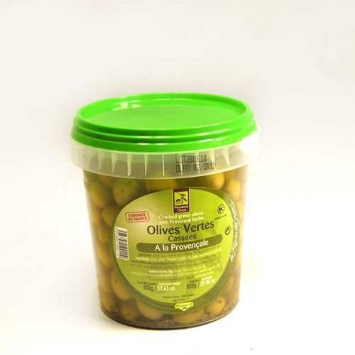 Olives Vertes Cassées à la Provençale