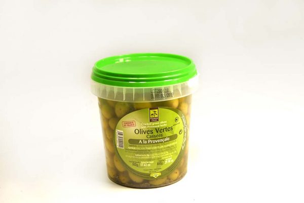 Olives Vertes Cassées à la Provençale