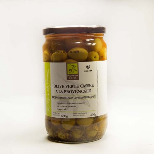 Olives verte cassée à la provencale