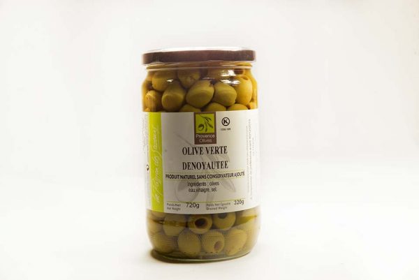 Olives vertes dénoyautées